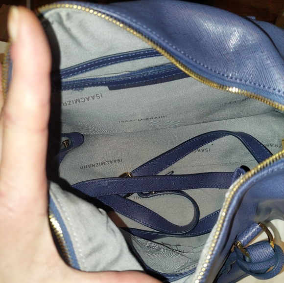 Isaac mizrahi leather satchel purseUPDATED PICS - Picture 13 of 15